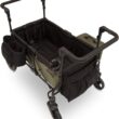 Jeep Deluxe Wrangler Stroller Wagon with Cooler Bag and Parent Organizer by Delta Children, Black/Green