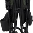 Jeep Aries Stroller Wagon by Delta Children Premium Wagon for 2 Kids with Convertible Seats, Adjustable Push/Pull Handles, Removable Canopy & Flat Fold - Greenguard Gold Certified, Black/Green