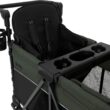 Jeep Aries Stroller Wagon by Delta Children Premium Wagon for 2 Kids with Convertible Seats, Adjustable Push/Pull Handles, Removable Canopy & Flat Fold - Greenguard Gold Certified, Black/Green