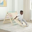 Delta Children Lil’ Climber Gym - Indoor Climbing Gym/Jungle Gym for Kids Delta Children Lil’ Climber Gym - Indoor Climbing Gym/Jungle Gym for Kids - Montessori Toy with Reversible Arch/Rocking Chair, Reversible Rock Wall/Slide Ramp and Pikler Triangle - for Toddlers 3+