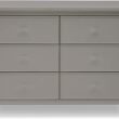 Delta Children Haven 6 Drawer Dresser with Interlocking Drawers - Greenguard Gold Certified, Grey