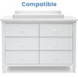 Delta Children Haven 6 Drawer Dresser with Interlocking Drawers - Greenguard Gold Certified, White