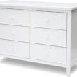 Delta Children Haven 6 Drawer Dresser with Interlocking Drawers - Greenguard Gold Certified, White