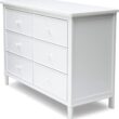 Delta Children Haven 6 Drawer Dresser with Interlocking Drawers - Greenguard Gold Certified, White