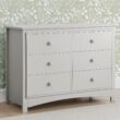Delta Children Perry 6 Drawer Dresser - Greenguard Gold Certified, Moonstruck Grey