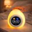Kids Puppy Alarm Clock with Touch Night Light, Sleep Training Clock