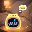 Kids Puppy Alarm Clock with Touch Night Light, Sleep Training Clock