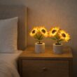 3LED Sunflower Night Lights, Rechargeable Table Lamps