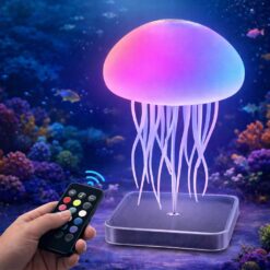 LED Jellyfish Lamp with 9 Tentacles, Color Gradient Light, Remote Control