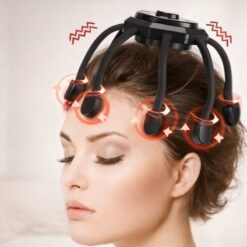 Cordless Electric Scalp Massager with 8 Massage Nodes, 360° Design