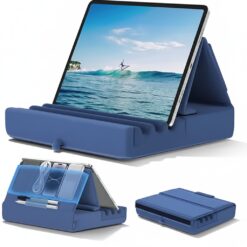 Foldable Tablet Pillow Stand for Lap, Bed, and Desk