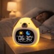 Kids Puppy Alarm Clock with Touch Night Light, Sleep Training Clock