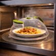 Microwave Splash Cover, Heat Resistant Food Cover with Steam Vent