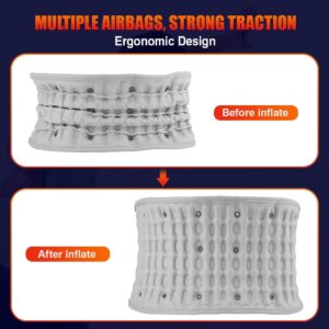 Inflatable Lumbar Support Belt with Heat & Massage, Rechargeable Decompression Waist Belt Inflatable Lumbar Support Belt with Heat & Massage, Rechargeable Decompression Waist Belt