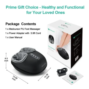 Medcursor Electric Foot Massager with Heat and Roller Massage
