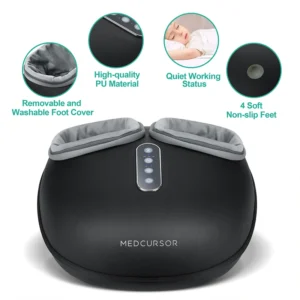 Medcursor Electric Foot Massager with Heat and Roller Massage