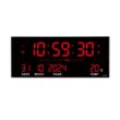 14-Inch Digital Wall Clock with LED Display, Alarm, Temperature, Date