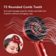 Electric Scalp Massage Brush with Vibration, LED Light Therapy and Hair Care Applicator
