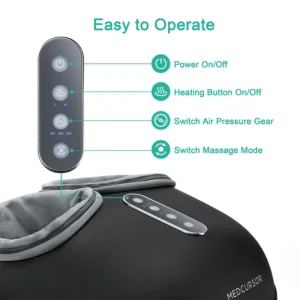 Medcursor Electric Foot Massager with Heat and Roller Massage