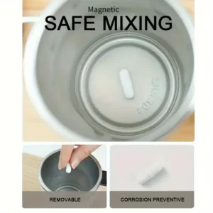 USB Rechargeable Self-Stirring Coffee Mug with LED Display