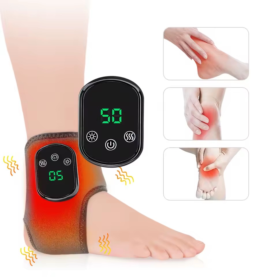 Electric Foot & Ankle Heating Massager with Vibration, Breathable Hot Compress Wrap Electric Foot & Ankle Heating Massager with Vibration, Breathable Hot Compress Wrap - Image 5
