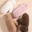 Women’s Winter Plush Gloves, Windproof Full Finger Warm Gloves