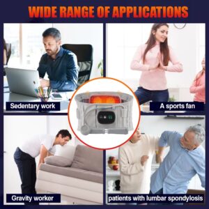 Inflatable Lumbar Support Belt with Heat & Massage, Rechargeable Decompression Waist Belt Inflatable Lumbar Support Belt with Heat & Massage, Rechargeable Decompression Waist Belt