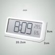 Digital Wall Clock with Temperature and Humidity Display, Hanging or Desktop Clock