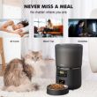 NPET 4L Automatic Pet Feeder with Stainless Steel Bowl, 1–9 Portions