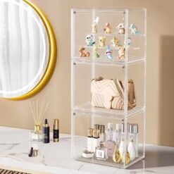Stackable Clear Plastic Display Box with Interlayers