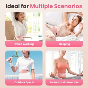 Electric Heating & Vibration Waist Massage Belt with 5 Modes, Rechargeable Warm Therapy Belt