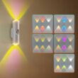 RGB Gradient Night Light with Motion Sensor, Rechargeable Wall Lamp
