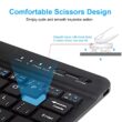 Bluetooth Mini Wireless Keyboard, Rechargeable Silent Keyboard