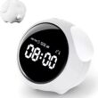 Kids Digital Alarm Clock with Light, Wireless Smart Bedside Cartoon Clock