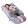 Multipurpose G-Shaped Body Support Pillow - Soft Ergonomic Cushion with Removable Cover