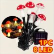 Solar Mushroom Garden Light, Outdoor Waterproof LED Path Light