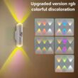 RGB Gradient Night Light with Motion Sensor, Rechargeable Wall Lamp