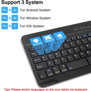 Bluetooth Mini Wireless Keyboard, Rechargeable Silent Keyboard