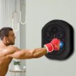 Wall-Mounted Bluetooth Boxing Training Machine with LED Lights and Gloves