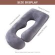 Multipurpose G-Shaped Body Support Pillow - Soft Ergonomic Cushion with Removable Cover
