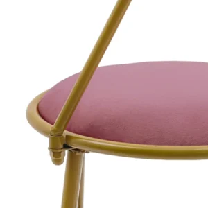 Pink Butterfly Backrest Chair, Metal Dining and Vanity Chair for Home Pink Butterfly Backrest Chair, Metal Dining and Vanity Chair for Home
