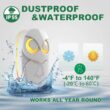 Wireless Doorbell Chime, 300m Long Range, Waterproof Outdoor Doorbell for Home