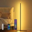 RGB LED Floor Lamp with Music Sync, Smart Corner Floor Light