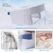 Extra Large Reading Pillow with Arms - Memory Foam Bed Rest Husband Cushion for Gaming & Back Support - Washable Cover