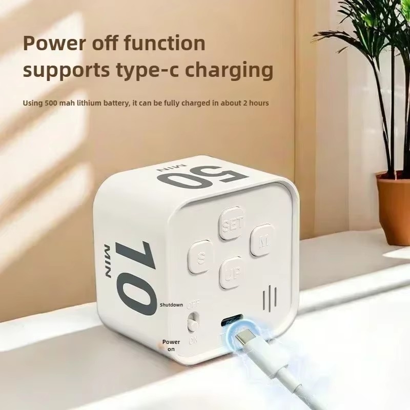 Productivity Cube Timer with Gravity Sensor, LED Display, Preset Countdown Timer Productivity Cube Timer with Gravity Sensor, LED Display, Preset Countdown Timer - Image 6