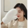 Women’s Winter Plush Gloves, Windproof Full Finger Warm Gloves