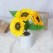 3LED Sunflower Night Lights, Rechargeable Table Lamps