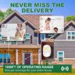 Wireless Doorbell Chime, 300m Long Range, Waterproof Outdoor Doorbell for Home