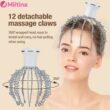 Electric Octopus Head Massager with 12 Claws, Scalp Stress Relief Tool