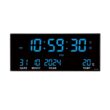 14-Inch Digital Wall Clock with LED Display, Alarm, Temperature, Date